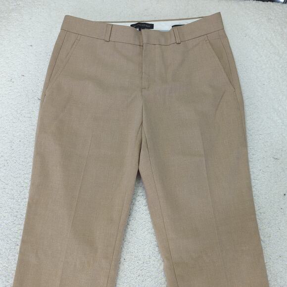 Banana Republic Ryan Straight Trouser Dress Pants Khaki Stretch 876860 Women's 4 - Picture 3 of 9
